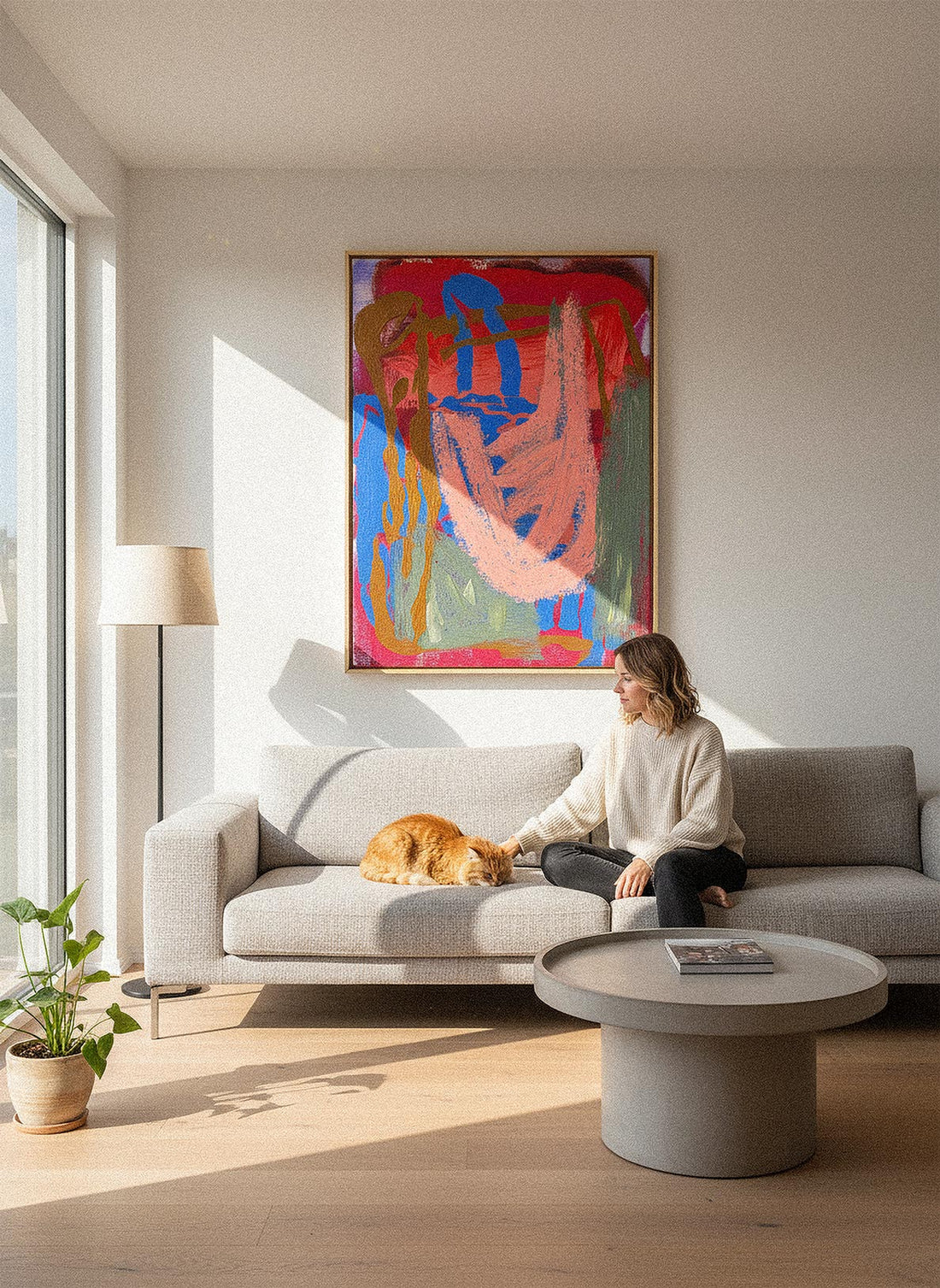 Farbharmonie in der Wandgestaltung: So kombinierst du Kunst mit Möbeln